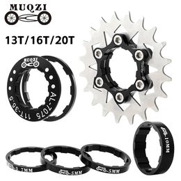 MUQZI Mountain Bike Cassette Freewheel Sprocket Single Speed Cog Chain Tensioner Kit Flywheel Conversion Parts 240228