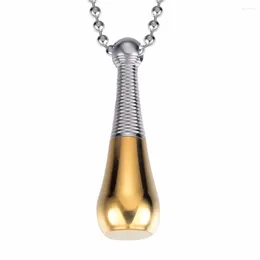 Pendant Necklaces 1 PCS Stainless Steel Perfume Bottle Necklace Cremation Ashes Urn Memorial Jewellery