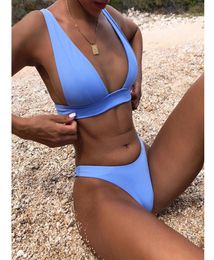 Womens Swimsuits 2 Piece Brazilian Top Thong Bikini Set High Cut Bathing Suits Cheeky Swimwear4162570
