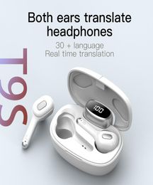 Translation Earphones with 80 languae TWS Bluetooth 50 Wireless headphone instant voice Sports Headset With Charging box4434969