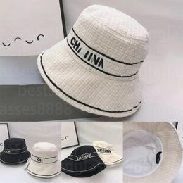 Fashion New Bucket Hat for women Luxury Brand Men Baseball Caps Classic simple style Letters Black White Fisherman Buckets Hats Summer Trend beach travel hats
