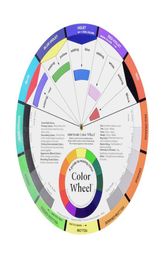 Tattoo Pigment Colours Wheel Paper Card Supplies Threetier Mix Guide Central Circle Microblading Tattoos Manicure Tool Accessories7517492