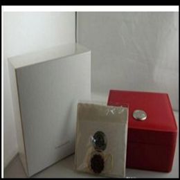 factory supplier luxury watch boxes square red box for watches booklet card and papers in english314b