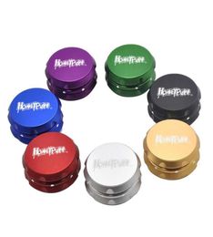 60mm Tobacco Grinder 3 Layers Aluminium Grinders Herb Cigarette Smoking Spice Crusher With Handle7134640