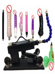 Automatic Sex Machine Gun Set with Huge Big Dildo and Vagina Cup Attachments Adjustable Speed Pumping Gun Sex Toys for Women2666566