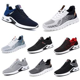 New Men Women Shoes Hiking Running Flat Shoes Soft Sole Black White Red Bule Comfortable Fashion Colour Blocking Round Toe 60 GAI