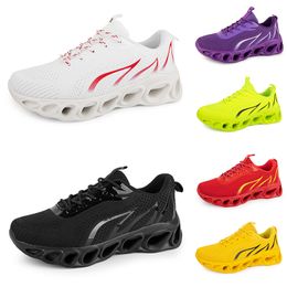 2024 men women running shoes Black White Red Blue Yellow Neon Grey mens trainers sports outdoor athletic sneakers GAI color73