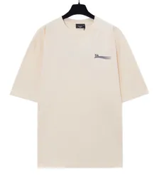 T-shirt da uomo Plus Polo Hip Hop Muscle Fit Orlo curvo Cotone bianco Stampa personalizzata Uomo Donna T Shirt Casual Quantità Tendenza s-2xl 775