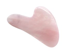 Tamax JD015 Rose Quartz pink Jade Guasha Board Natural Stone Scraper Chinese Gua Sha Tools For Acupuncture Pressure Therapy9795511