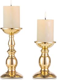 Single Headed Metal Candlestick Romantic Wedding Decorations Candle Holders Living Room Candlelight Dinner Decoration