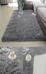 Super Soft Silk Wool Rug Indoor Modern Shag Area Rug Silky Rugs Bedroom Floor Mat Baby Nursery Children Carpet3529756