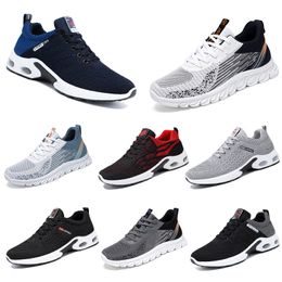 new men women shoes Hiking Running flat Shoes soft sole fashion black white red bule comfortable fashion Colour blocking round toe 61 GAI