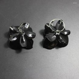 Stud Earrings Metal Multilayer Flower European Style Baroque Iron Asymmetrical Show 776