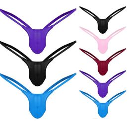 Men's Solid Color Thong, Fun Underwear, Multi-Color Sexy And Comfortable T-Shirt 8549