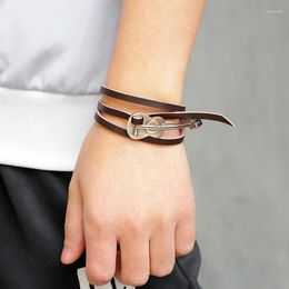 Charm Bracelets CIBOCIBO Bracelet Men 2024 Trendy Leather Braided Vintage Simple Gifts For Luxury Friendship Pulsera Hombre