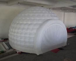 Personalised 6m/10m dia Large LED lighted Inflatable dome Tent blow up White Igloo Tents for outdoor parties or events