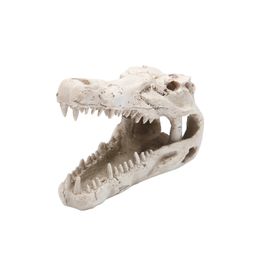 Playing Resting Fish Tank Gift Simulation Reptile Landscape Home Pet Supplies Skull Aquarium Ornament Resin Craft 240226