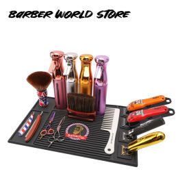 Tools Antiskid Magnetic Tray Silicone Storage Salon Table Mat Heat Resistant Pad Clippers Scissors Trimmers Holder Barbershop Tools