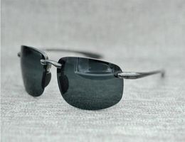 Brand Designer Mcy Jim 407 sunglasses High Quality Polarised Rimless lens men women driving Sunglasses with case2057665
