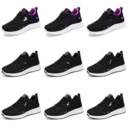 popular GAI Running shoe designer women's running shoes men's flat black and whit6985120