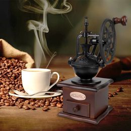 Manual Coffee Bean Grinder Vintage Ferris Wheel HomePortable Grinder Manual Coffee Machine Vintage Style Decorations 240223