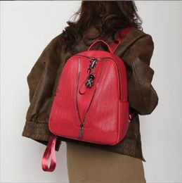 School Bags Wholesale High Quality Fashion Leather Backpack Women Large Capacity Casual Travel Shoulder Bag Backpacks