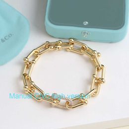 Tiffanyloves- designer bracelet gold-plated diamond ladies and men lovers jewelry bracelet Valentine's Day gifts and birthday gifts-with box