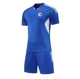 BosniaHerzegovina Men039s Tracksuits summer Outdoor training shirt sports short sleeve suit football fans Tshirt Team emblem 3002077