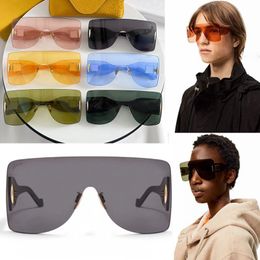 Designers oversized frame sunglasses for womens fashionable beach parties sunglasses for mens wave masks sunglasses with top level box G736270X09