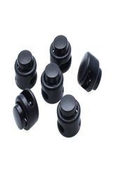 NEW 100pcslot Plastic Cord Lock Toggle Stopper Black For Paracord Size11mm12mm 6090531