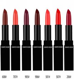 2018 narrival 7 Colours 3CE Eunhye House Limited edition Moisturising Smooth Colour Long Lasting lipstick with black tube1899725