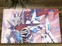 Pads Digimon Duel Playmat Jesmon Trading Card Game Mat DTCG CCG Mat Rubber Mouse Pad Desk Pad TCG Play Mat & Card Zones Free Bag