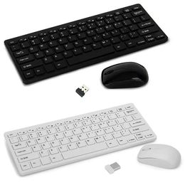 Wireless Keyboard and Mouse Set Portable Plug Play Mechanical Keyboard Mouse for Computer Laptop PC Set