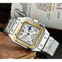 22% OFF watch Watch Luxury Mens Womens New Tank Series Automatic machinery Leather Quartz Montres Lady water-resistant