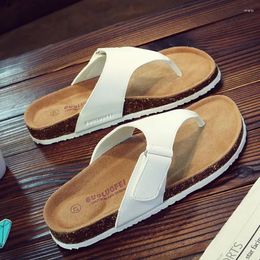 Hausschuhe 2024 Schuhe 622 Sommer Europäische Marke Kork Sandalen Flip Flops Anti Slip Strand auf Comfoet