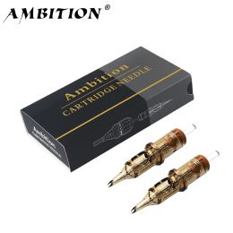 Needles Ambition Premium RS Tattoo Cartridge Needles Round Shader 0.35mm 0.3mm Eyes Lips Permanent Makeup Colour Packaging and Shadow
