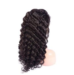 Peruvian Human Hair 13X4 Lace Front Wig Natural Color Deep Wave Wig Hair Products 1032inch Deep Wave97988973719878