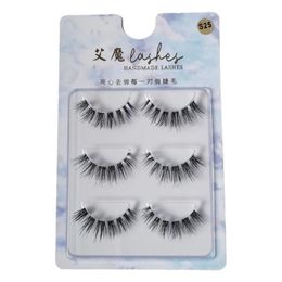 Makeup make up lashes Thin stem single filament transparent stem false eyelashes Imitation mink fur material for dense and dynamic eye makeup simulation