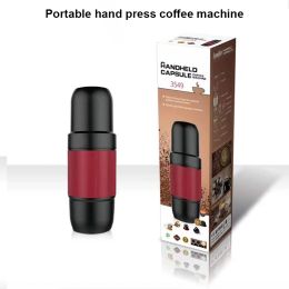 Tools Portable Mini Espresso Maker Hand Held Pressure Caffe Espresso Machine Home Office Travel Outdoor Compact Manual Coffee Maker