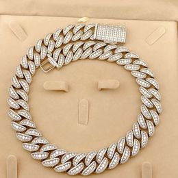 Wholesale Price Bling Jewellery Hip Hop 925 Silver Necklace with Zircone Cz Necklace Cuban Link Chain