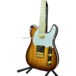 75Th Anniversary Commemorative 2 Colour Bourbon Burst Electric Guitar Humbucker Pickup Gold Hardware White Pearl Pickguard Maple Neck & Fingerboard Black Dot Inlay