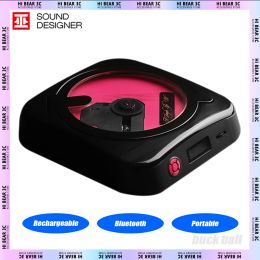 Speakers MT CD Player Portable High Quality Album Player Rechargeable Bluetooth Player Vintage Speaker Desk Decoration Christmas Gifts