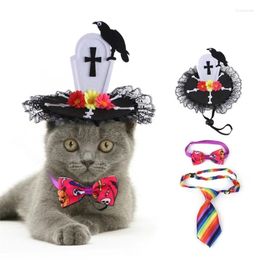 Cat Costumes Pet Costume Funny Crow Hat Party Cosplay Dress Accessories Supplies