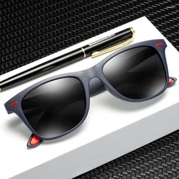 Sunglasses Polarised Men Fashion Brand Designer Women Driving Square Frame Sun Glasses Male Goggle Shades Coating Mirror Female