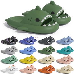 Free Shipping Designer shark slides sandal slipper sliders for men women sandals slide pantoufle mules mens slippers trainers flip flops sandles color41