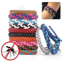 Pest Control Anti Mosquito Repellent Bracelet Stretchable Leather Woven Hand Wristband For Adult Children Bug Insect Protection Wr7630684