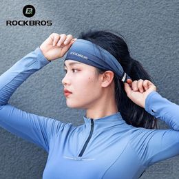 ROCKBROS Sport Headband Cycling Running Sweatband Fitness Yoga Gym Headscarf Sweat Hair Band age Men Women Elastic Head 240226