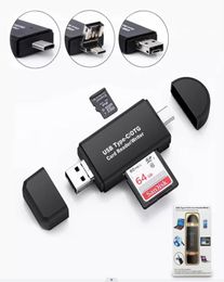 YC320 USBC Smart Memory Card Reader 3 In 1 USB 20 TFMirco SD Type C OTG Flash Drive Cardreader Adapter3574264
