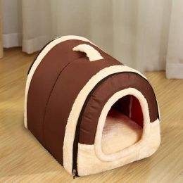Mats Winter cat litter small dog kennel Four seasons universal pet litter Foldable cat house can be dismantled and washed cat pad wit