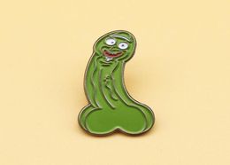 Creative Penis Dick Shaped Enamel Pins Funny Cartoon Metal Brooch Women Men Backpack Bag Hat Shirt Lapel Badge3439851